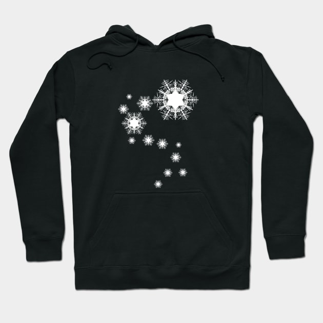 Snowing Snowflakes Hoodie by kajo1350